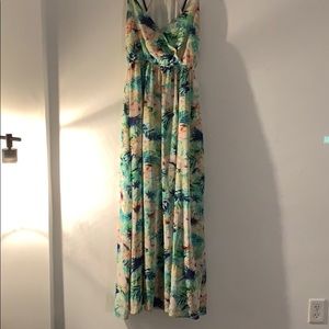 Floral print maxi dress